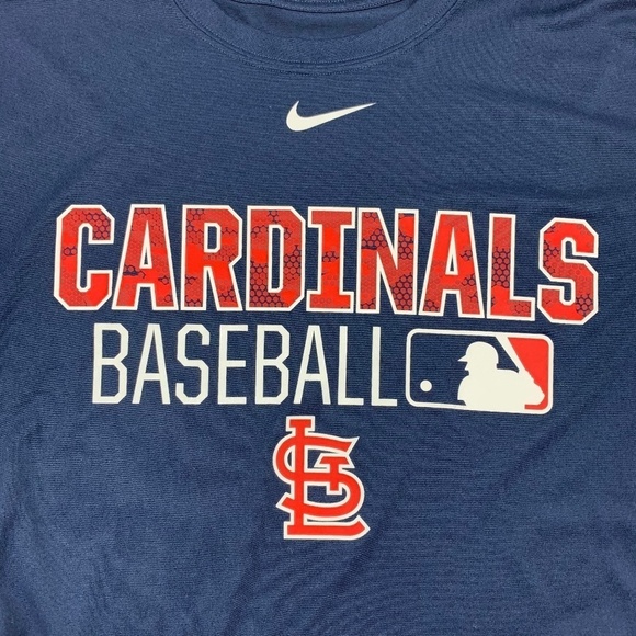 Nike Dri-Fit MLB Cardinals Baseball T-Shirt Men's Size Medium - Picture 2 of 6